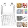 14Pcs/Set Mini Transparent Plastic Box Beads Jewelry Accessories Square Storage Case