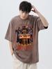 The Morning Ritual Coffee Funny Washed Retro Men T Shirts Summer Cotton T-Shirts Breathable Loose Clothes