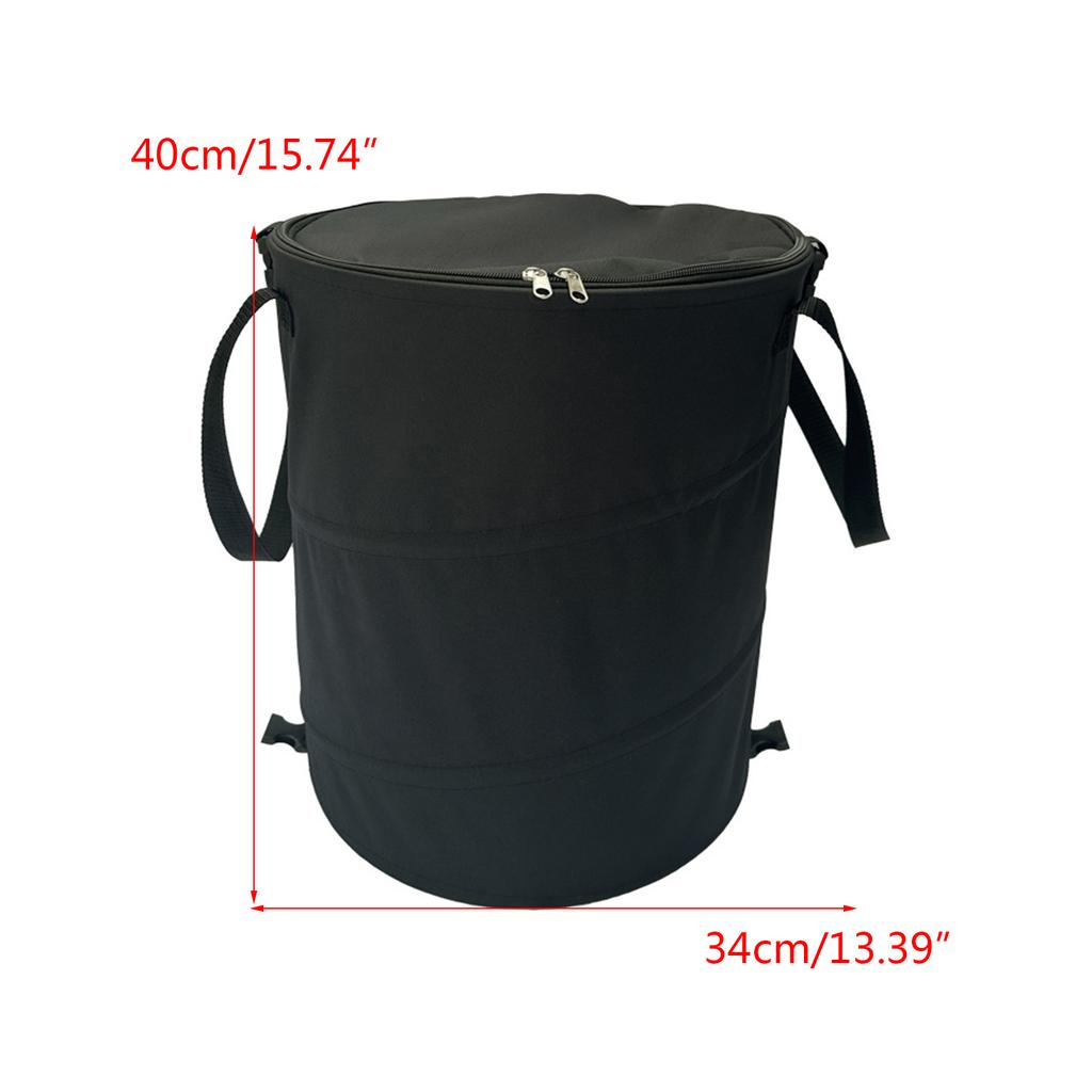 Camping Trash Can Foldable Dirty Clothes Basket Portable Reusable Foldable Garden Yard Trash Bag Storage Garden Picnic