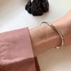 Foxanry Stempelarmbånd for Kvinner Ny Trend Elegant Vintage Uregelmessig Tekstur Armbånd Jente Fest Smykker Kjæreste Gave