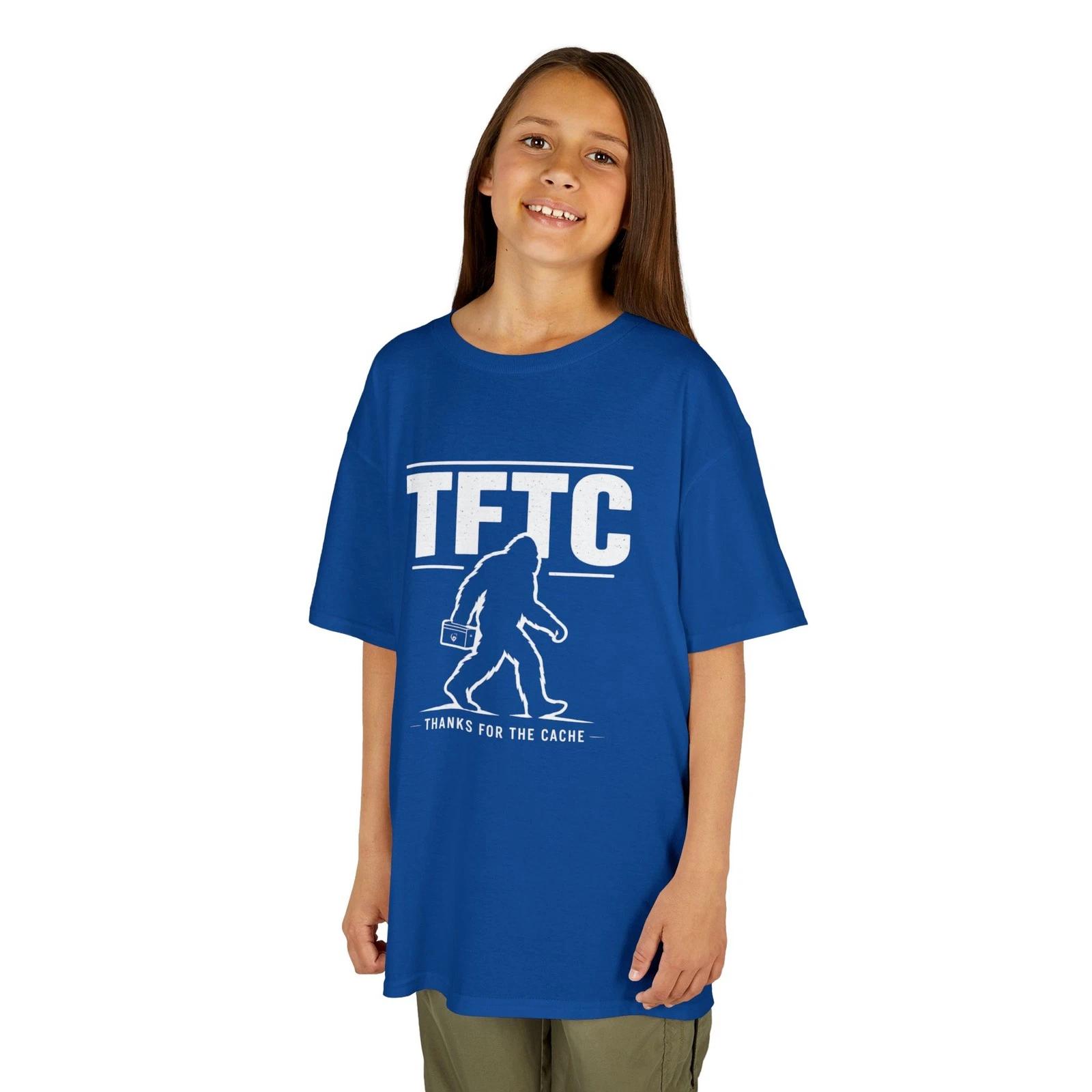 Детская футболка TFTC Sasquatch Tee | Спасибо за тайник, Бигфут Геокэшинг 120