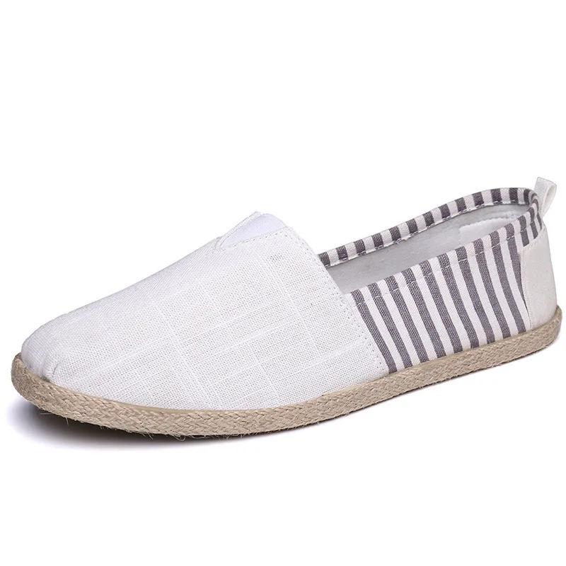 Spring shoes men's loafers walking shoes flat canvas lazy slippers Christian casual formal shoes