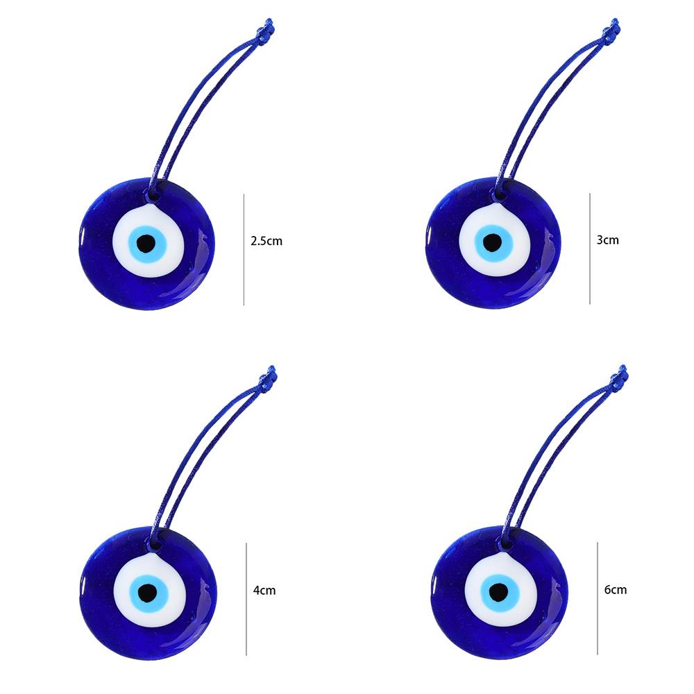 Lucky Turkish Greek Blue Eye Charm Pendant Gift Fit Jewelry DIY Keychain Car Key Chains Ring Holder Accessories
