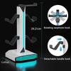 Functional Game Controller Stand Including Power Outlets And LED Features Perfect For Headphones Organization