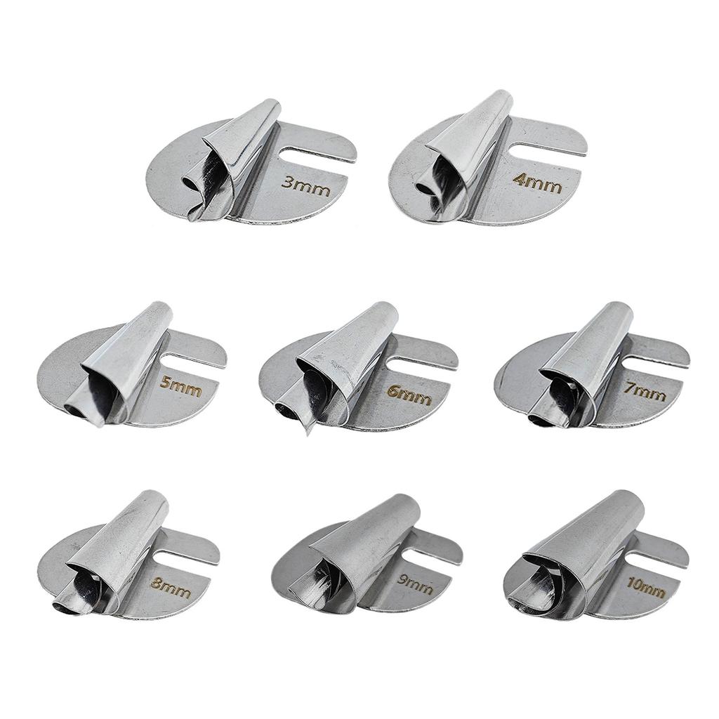 Sewing Rolled Hemmer Foot 3mm-10mm 8 Sizes Wide Rolled Hem Sewing Machine Presser Foot Seam Guide for Sewing Machine