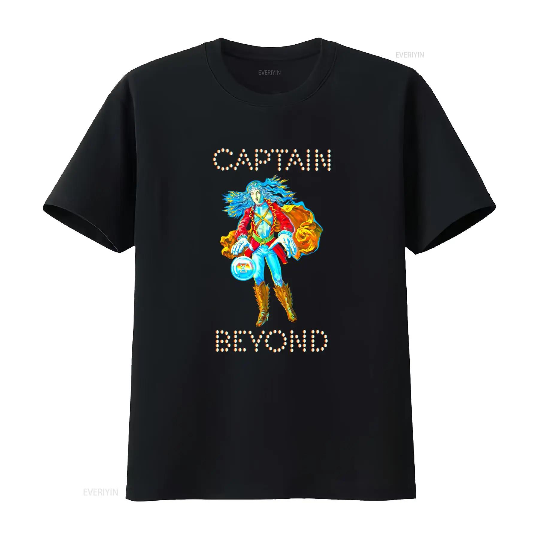 

Футболка Captain Beyond Черный дизайн для фанатов AL61 винтажная стирка Растянутый топ для повседневной носки Стильный удобный повседневный -... S разноцветный