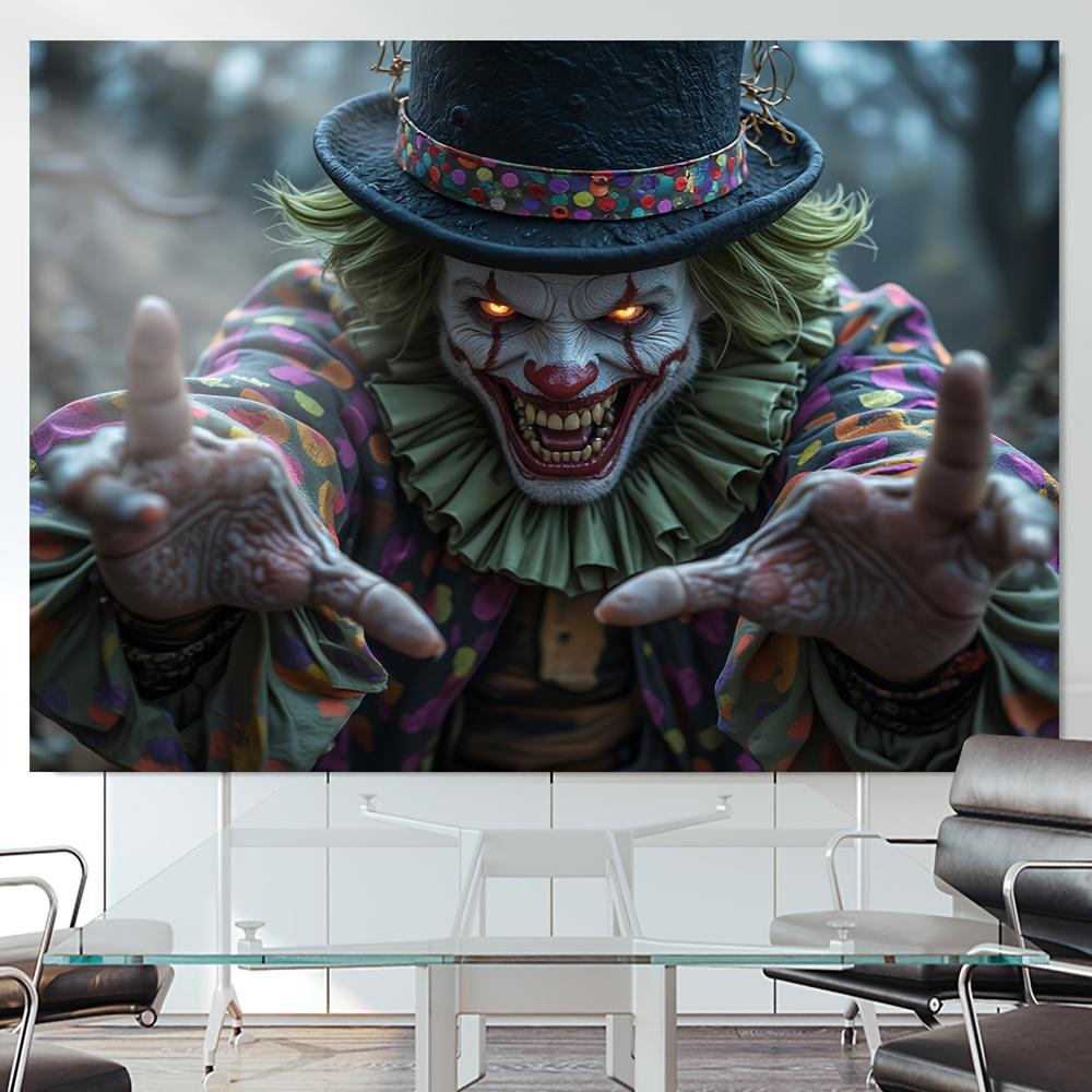 1 piece Terrifying Clown Carnival Party Background - Terrifying Circus Theme 100x150cm