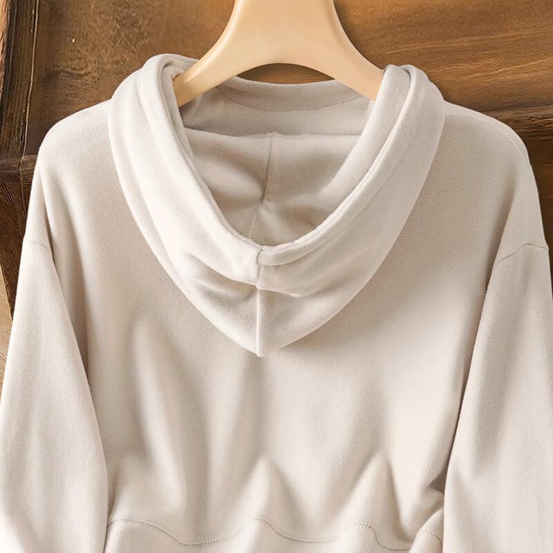 SIBO SHE Women's Solid Hooded Long Sleeve Sweatshirt