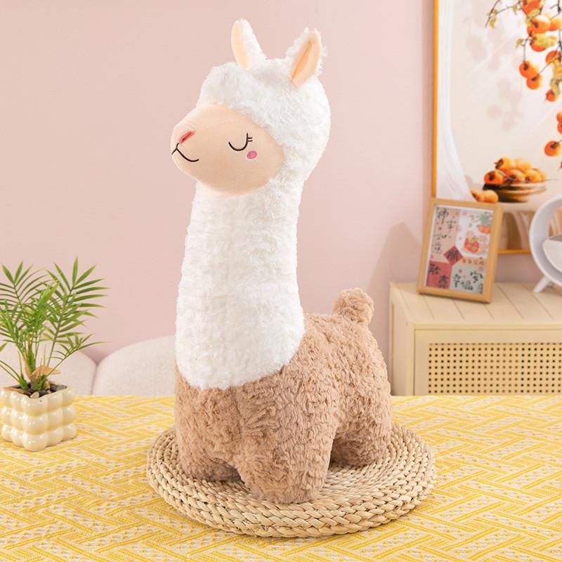 Cute Llama Plush Toy For Kids Birthday Gift Soft Pp Cotton Stuffed Animal Pillow Decor