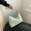 Sac à bandoulière pour femme simple, tempérament doux, plis sous le bras, nouveau sac carré petit format printemps été pour femme