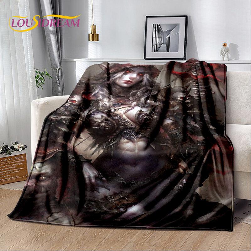 World of Warcraft, WOW, Game Gamer, weiche Plüschdecke, Flanelldecke, Überwurfdecke für Wohnzimmer, Schlafzimmer, Bett, Sofa, Picknick-Abdeckung