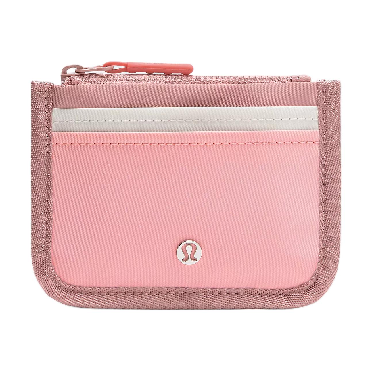 

Lululemon Portable Daily Casual Card Holder Recycled Nylon Women Accessories Pink Ivory LW9DIKS-069728 Pink & Ivory White