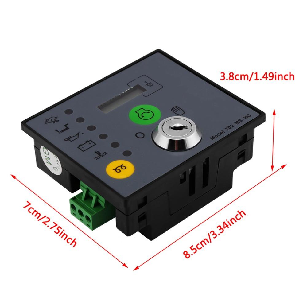 Low Oil Pressure Alarm Generator Controller Board Engine Monitoring Panel  For Generators