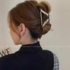 High-End Metal Butterfly Hair Clip for Women - Large, Elegant 2024 Style Shark Clip