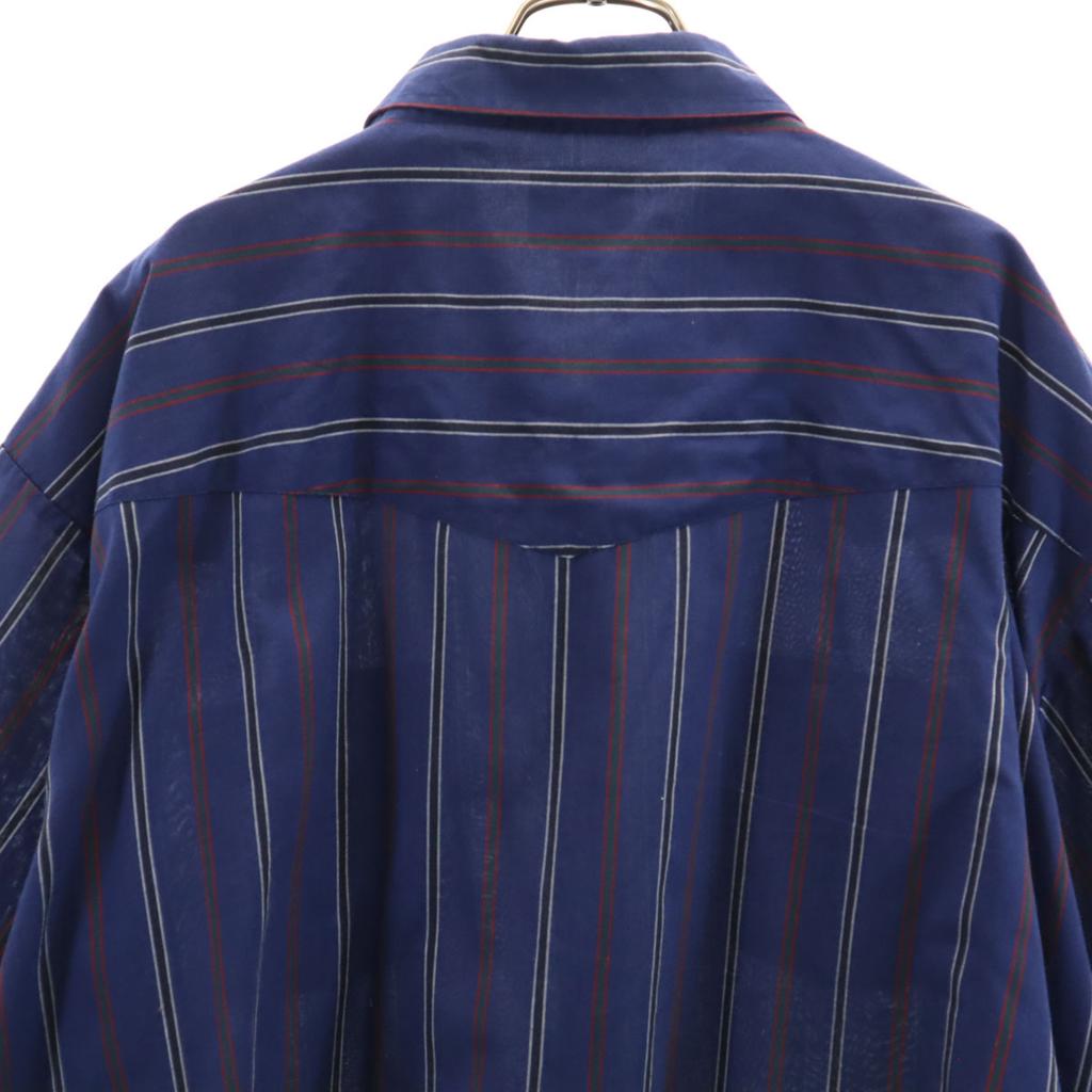 ELY CATTLEMAN 80s vintage Striped Pattern Short sleeve Western shirt Men's Used