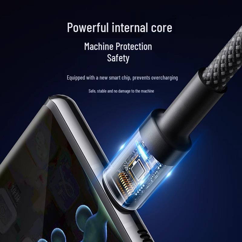 120W Super Fast Charging Cable, 6A Flash Charge, Compatible with Huawei Honor Type-C Devices