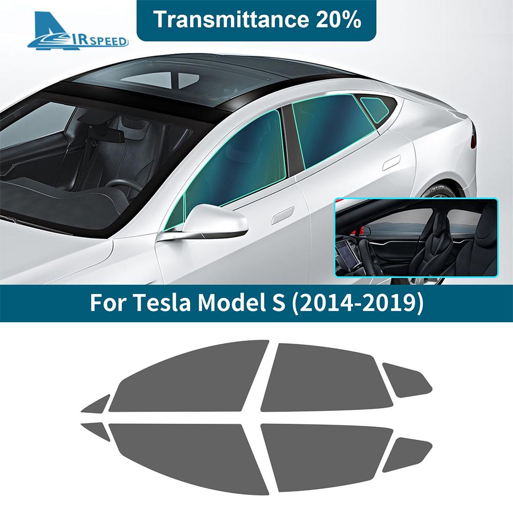Solar UV Protector Summer Tint Film For Tesla Model S 2014 2015 2016 2017 2018 2019 Car Front Rear Side Window Accessories
