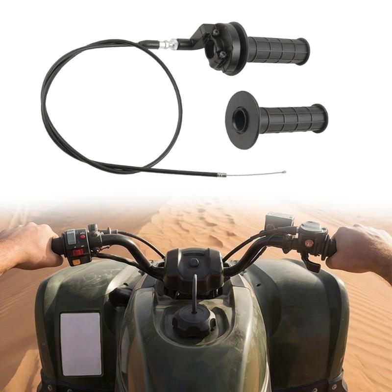Weather Resistant Plastic Handle Grips Cable For ATV Motorcycle Featuring Smooth Throttle Response And Anti Slip Design