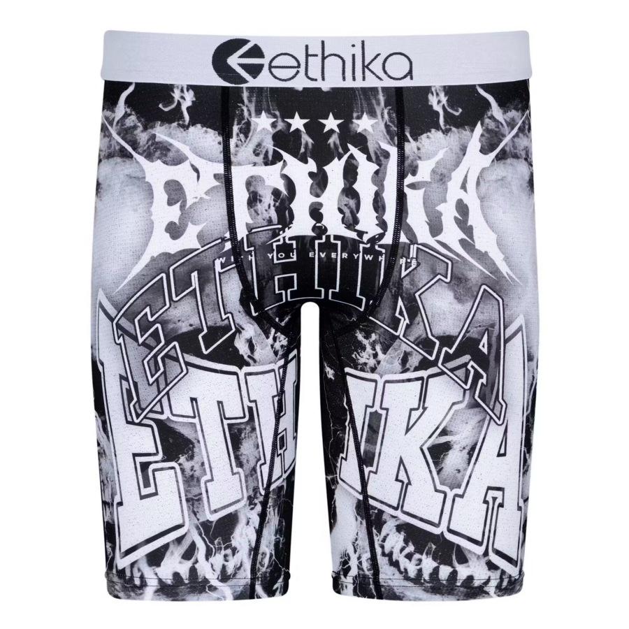

Чоловіча дихаюча квадратна білизна ETHIKA: Модні спортивні труси з принтом, плавки для фітнесу, пляжні штани. L EU size (140-160 jin)