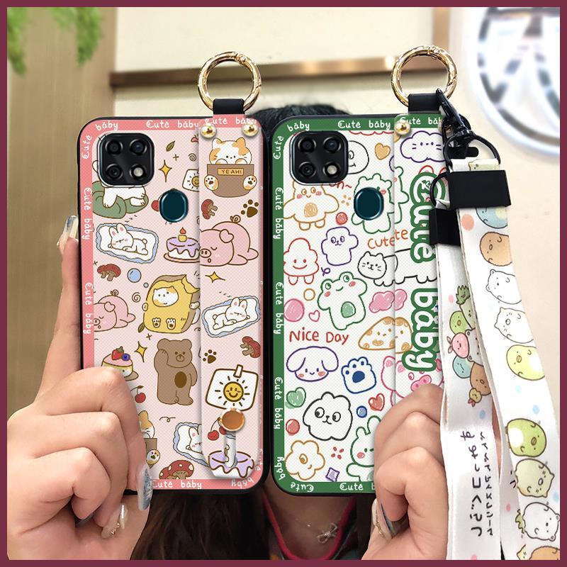 Waterproof Wrist Strap Phone Case For ZTE Blade V2020 Vita/Blade20 Smart/10 Smart Fashion Design Anti-knock Ring Cartoon