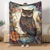 Owl Design Home Customize Your Name Blankets Soft Cozy And Lightweight For Yearround Use Perfect For Picnics Sofa Relaxation Office Warmth Bedding