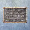 Vintage Metallschild National Register Historic Places Retro Blechschild Wanddekoration Einzigartige Kunst für Zuhause Retro-Stil Wanddekor