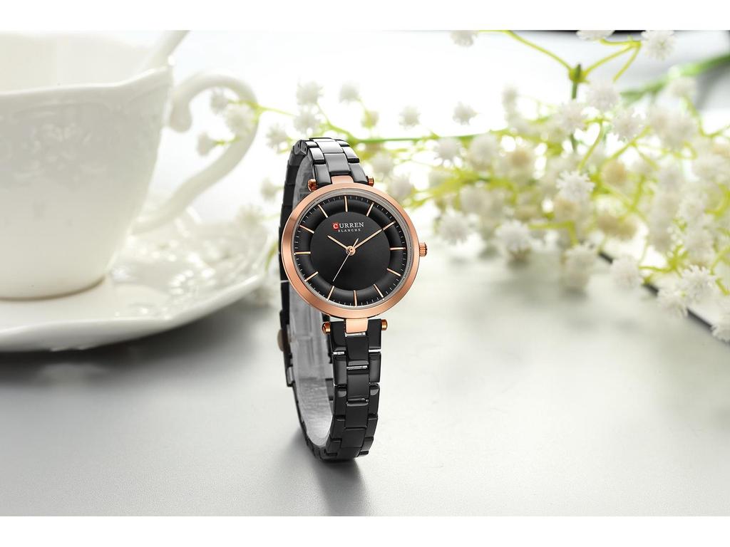 CURREN 9054: Women's Ultra-Thin Waterproof Quartz Watch with Small Round Dial