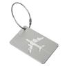 Airplane-Shaped Metal Luggage Tag and Dog Tag Business Gift