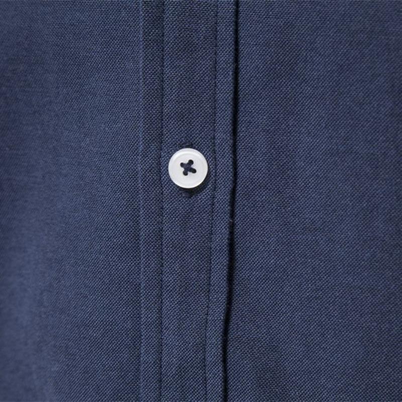 Herre Euro Fit Slim Fit Ensfarget Langermet Fritidsskjorte