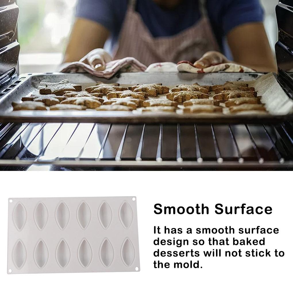 12 Cavity Mold Cake Chocolate Mousse Baking Tools Patisserie Cupcakes Making Mould for Desserts Kitchen Accessories