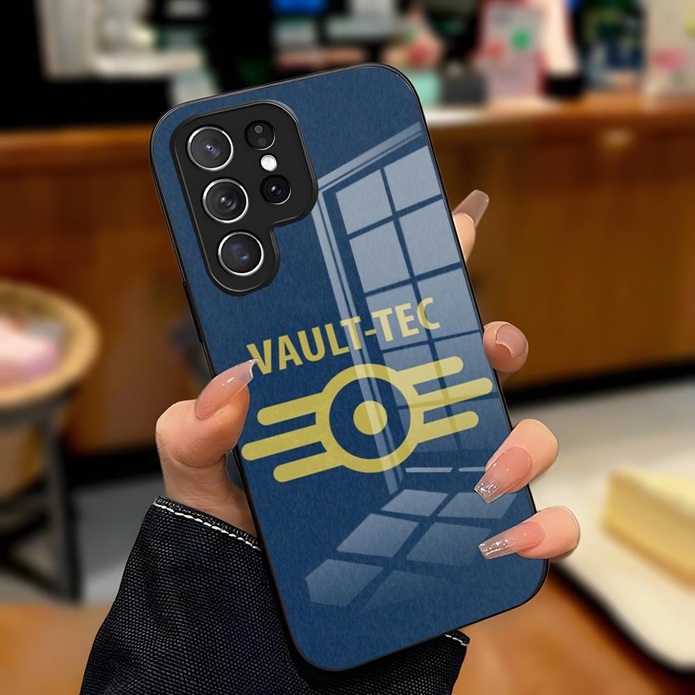

Чехол для телефона F-Fallout для Samsung S25 Plus S20 S20 Plus S22 Ultra S23 FE S21 Plus S21 Ultra Стеклянная крышка Samsung S24