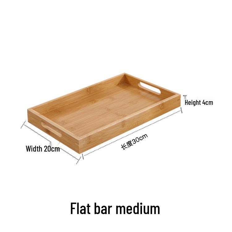 

Прямоугольный бамбуковый сервировочный поднос для дома и коммерческого использования Tray 30*20*4 [Clear Varnish]