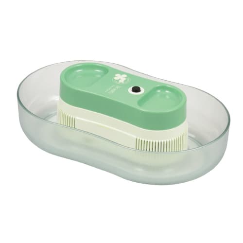 

Раковина для лапши сомэн Pearl Metal, на батарейках, маленькая, на 1-2 человека, дизайн Клевер , веселое вращение, D-1339