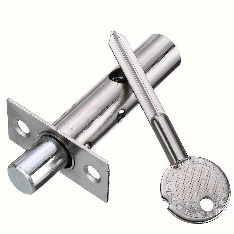 Heavy-Duty Metal Pipe Invisible Lock – Uncharged Mortise, Tube Key, Deadbolt, Kit, Office Doors
