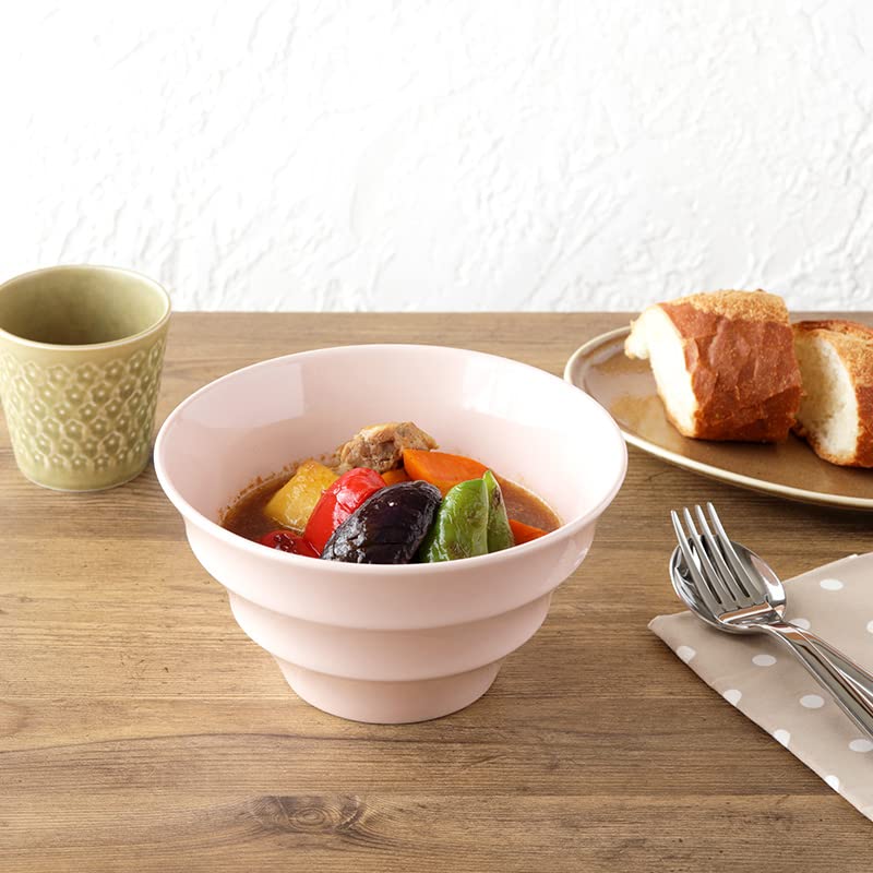 EAST stolní mísa Ramen, lehká, 19 cm, barevný okraj, Mino ware, navy, 712-028-02, made in Japan, stylová, vhodná do mikrovlnné trouby, vhodná do myčky