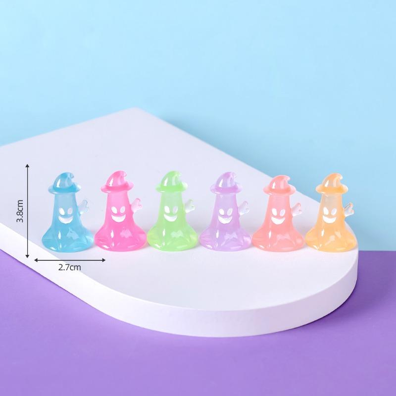 Micro-landscape Cute Glow-in-the-dark Halloween Ghost Pumpkin Decorative Accessories Car Desktop Small Ornaments