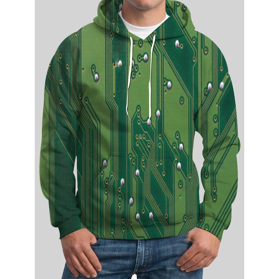 Baum 3D gedruckt Herren Hoodie Casual Muster Trendy Sportswear Herbst Winter Tasche Pullover Lange Ärmel
