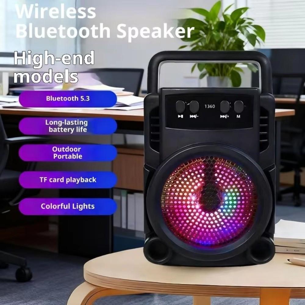 Long Battery Life Wireless Speaker Loud Volume Subwoofer Bluetooth Speaker Home Karaoke