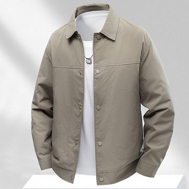 

FAPAI Men s Casual Single-Breasted Jacket 2XL