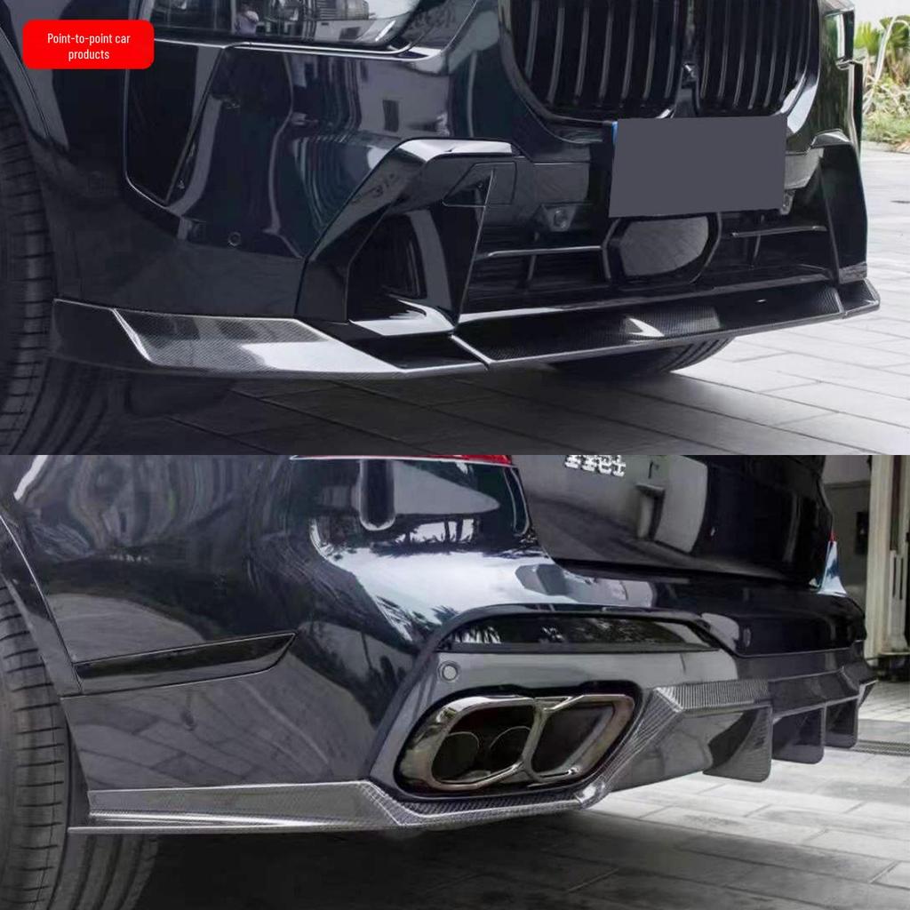 BMW X7 LCI FD Style Body Kit: Front Lip, Side Skirts, Rear Lip, Tail Wing in Carbon Fiber
