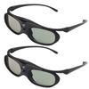 2Pcs 144Hz 3D Active Shutter Glasses DLP LinK LCD Lens 3D Glasses for 3D DLP Orojectors