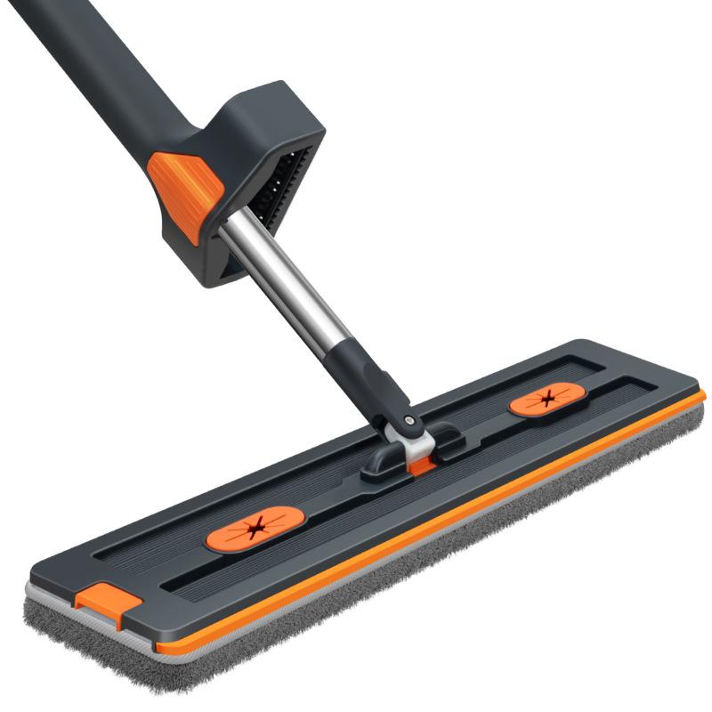 2026 Chenille Flat Mop: Hands-Free, Wet & Dry One-Wipe Clean with Replaceable Cloth