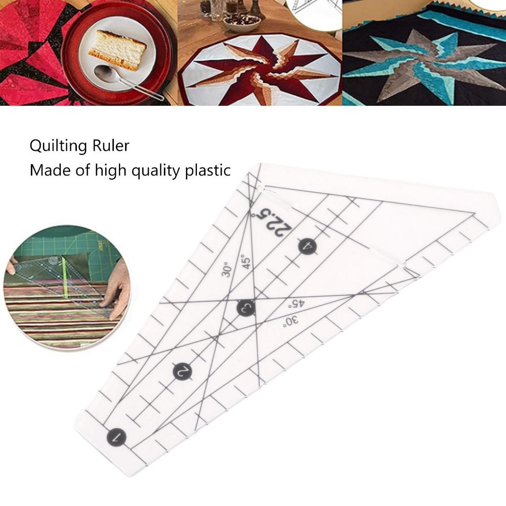 22.5 Degree Angle Patchwork Ruler Acrylic Sewing Stencil Tool Sewing Template Ruler For Sewing DIY