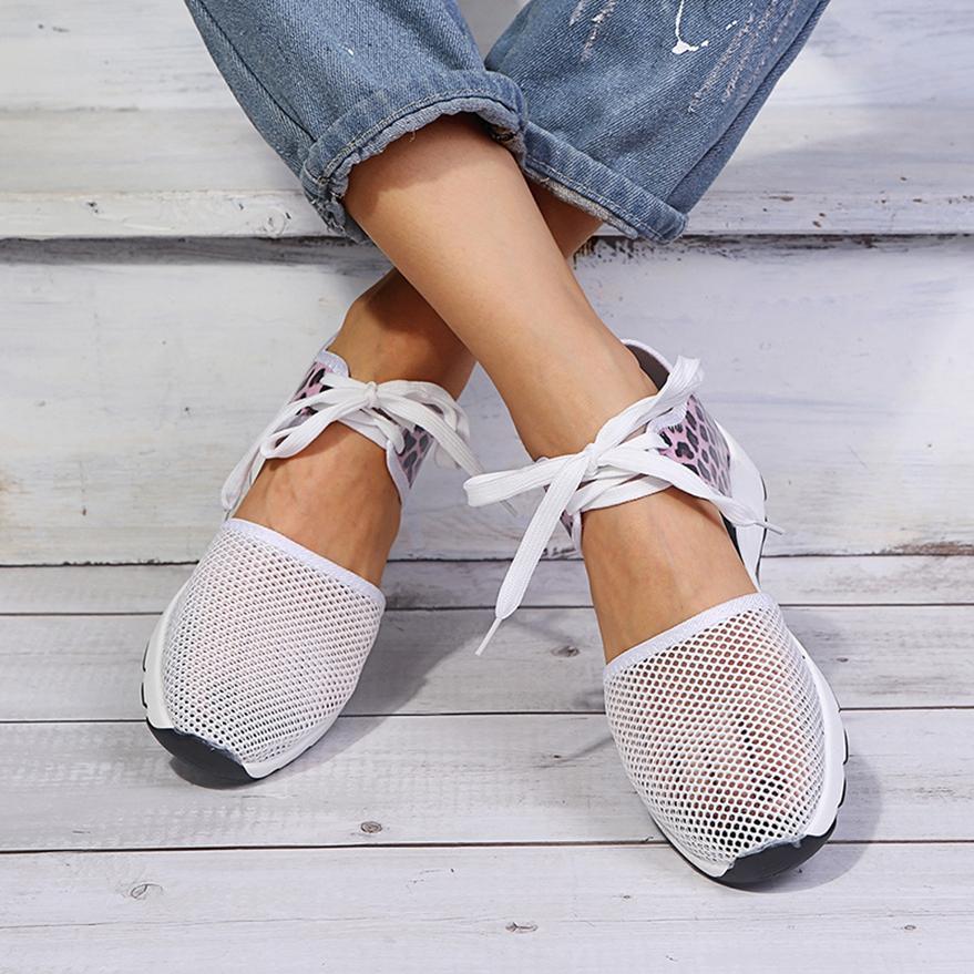 Summer Women Vogue Shoes Easy Flying Woven Comfortable Hollow Mesh Sports Running Sneakers