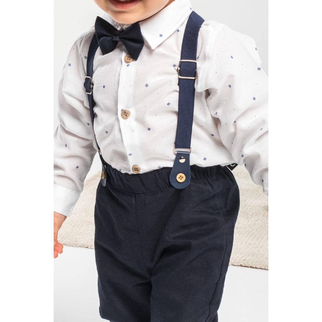 1-5 Years 4 Piece Bowtie And Slopephone Suit Baby Set