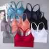Shockproof Plus Size Quick-Dry Wireless Sports Bra with Beautiful Back Design