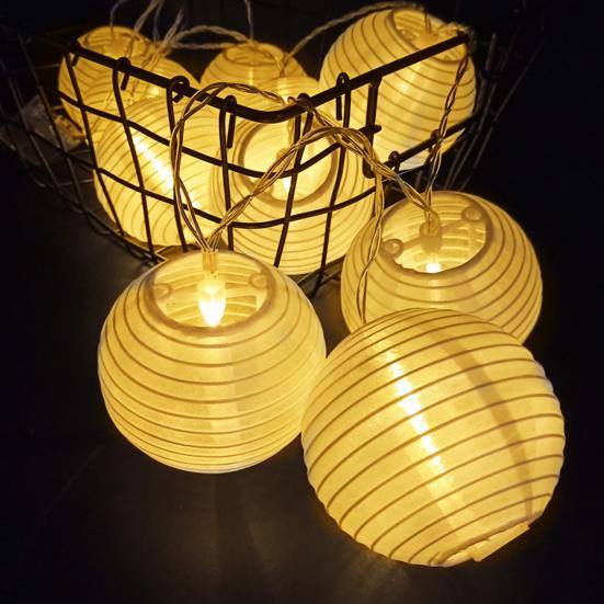 Solar Lantern String Lights 10 Leds Waterproof Garden String Light for Outdoor Yard Balcony Fences Porch Patio Party Decor