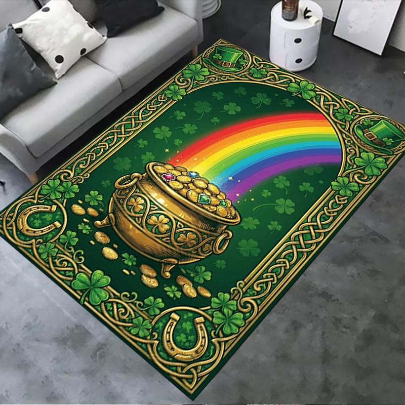 2025 New Coins&Rainbows Carpet Rug for Living Room Bedroom Home Sofa Decoration,Kids play Non-slip Floor Mat114