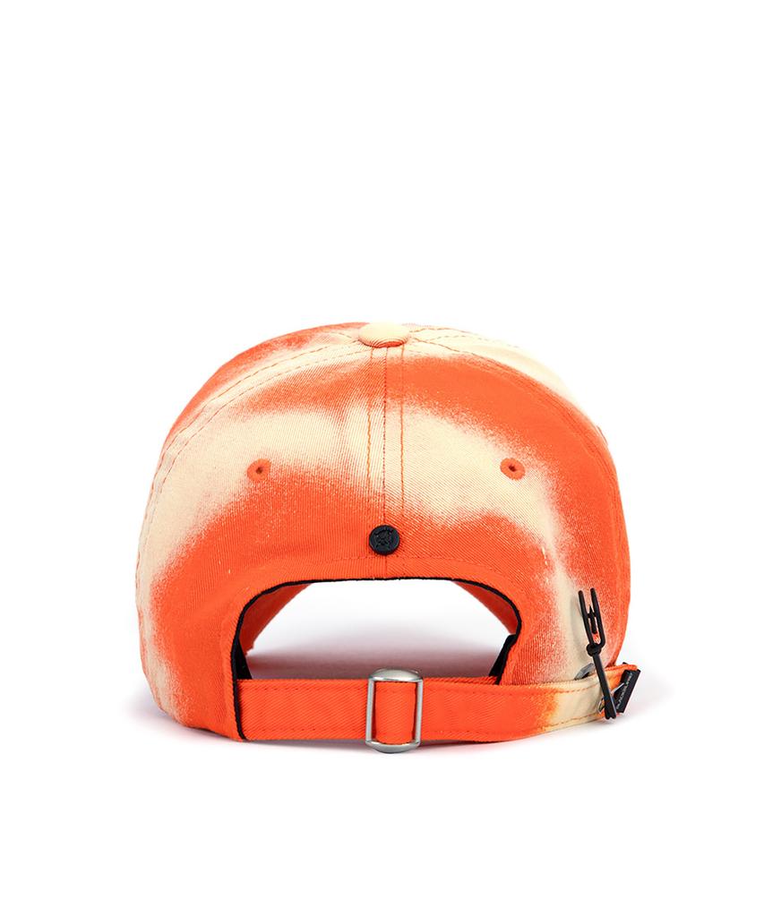 BLACKBLOND Bibbidi Horizon Bleached Script Logo Cap (Orange)
