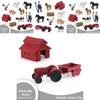 Bauernhofleben Tierfiguren Set PVC Bauernhof Szene Modell Für Kinderspiel und Sammlung